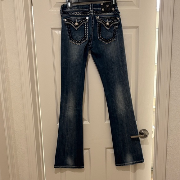 Miss Me Indigo Boot Cut Jeans with Embellished Pockets - Picture 13 of 13